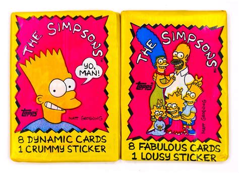 1990 simpsons trading cards